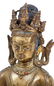 Tibetan Bronze Figure Akshobhya Buddha - 7