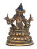 Tibetan Bronze Figure Yellow Jambhala - 3