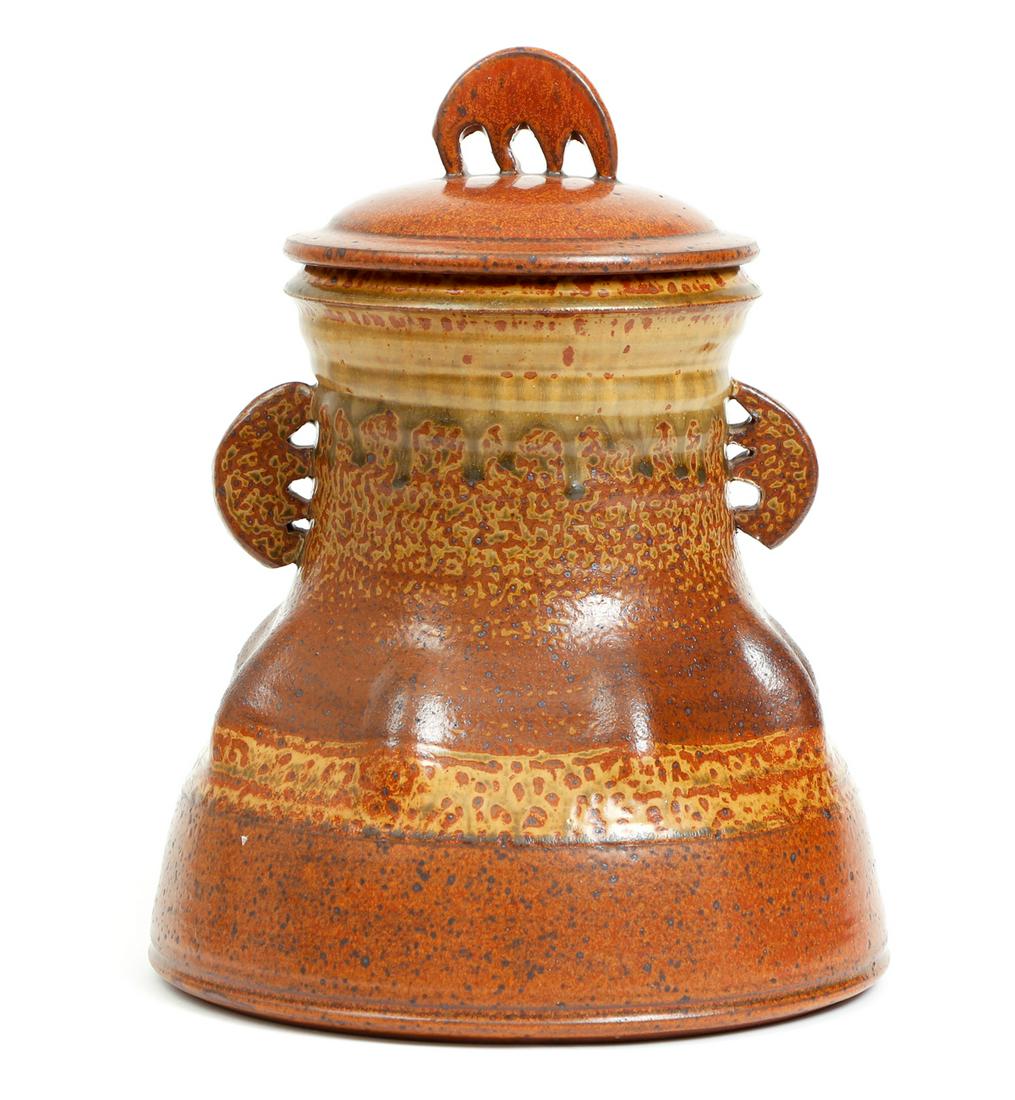 Val Cushing Lidded Vessel Ceramic (1 of 9)