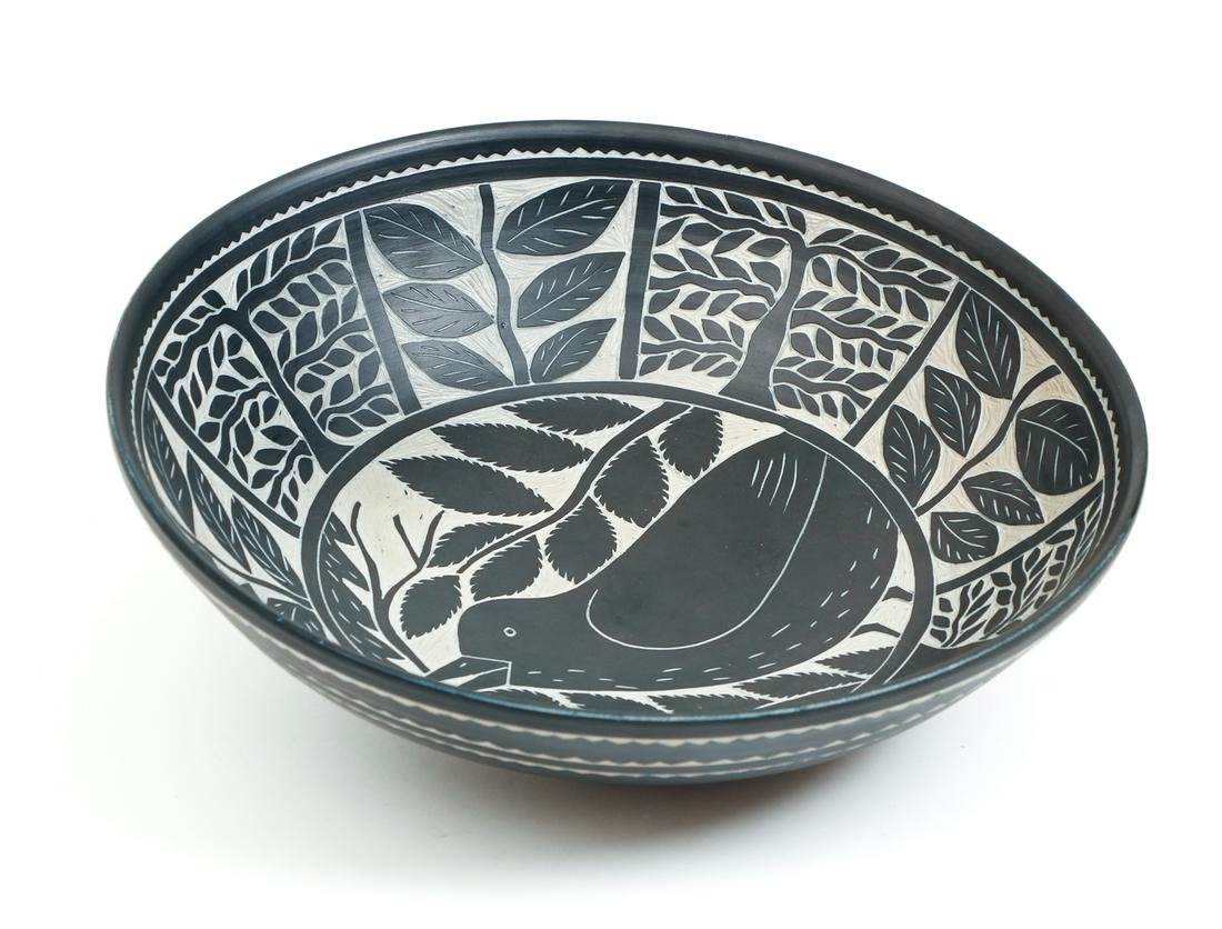 Matthew Metz Large Blue Ceramic Bowl (1 of 8)