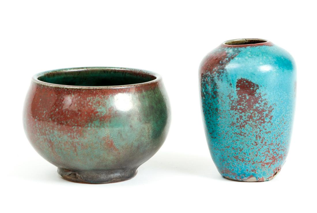 Ben Owen Pair Chinese Blue Ceramics (1 of 9)