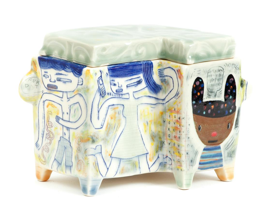 Kevin Snipes Ceramic Painted Box (1 of 7)