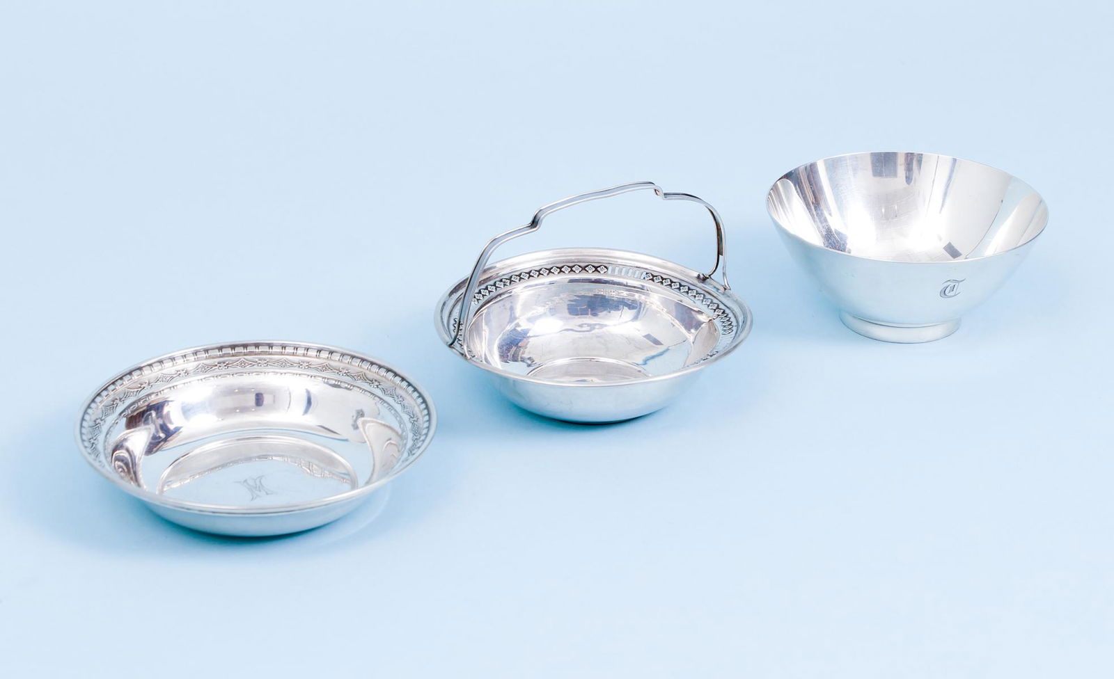 Sterling Tiffany Bowl plus two other bowls (1 of 14)