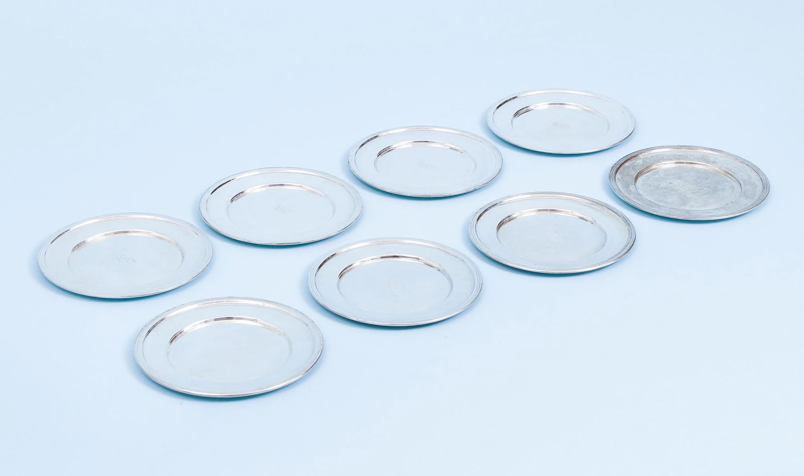 8 Sterling Silver Plates by Hunt (1 of 8)