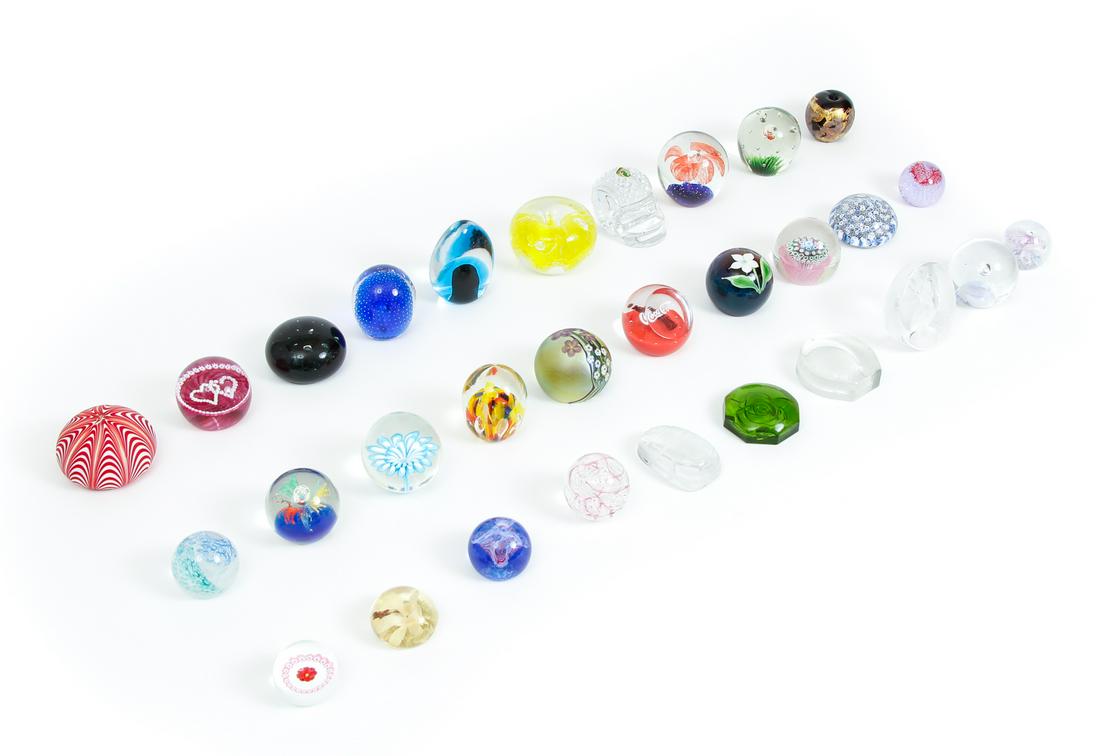 Lot 30 Glass Crystal Paperweights (1 of 11)