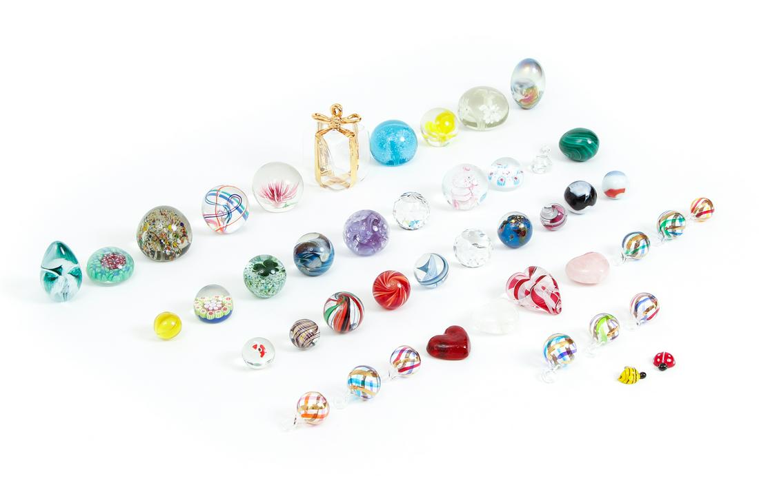 Lot 45 Glass Crystal Ornaments Paperweights (1 of 16)