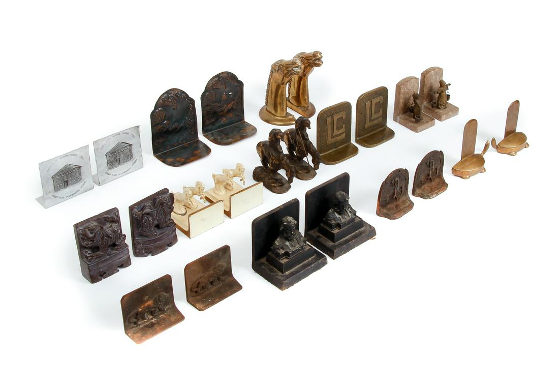 Lot 12 Bookends Metal Horses Lions Pittsburgh (1 of 14)