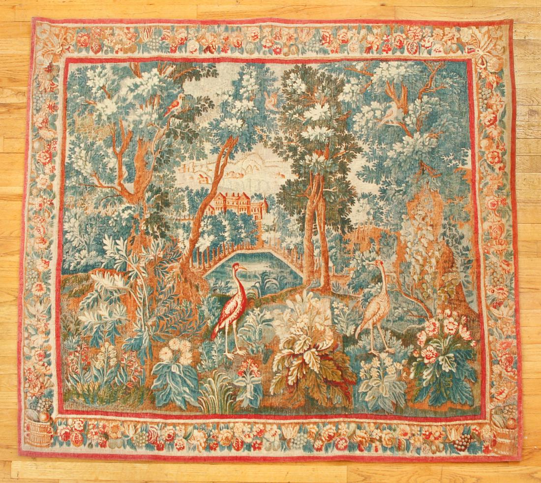 Large Woven Tapestry Birds Landscape (1 of 7)