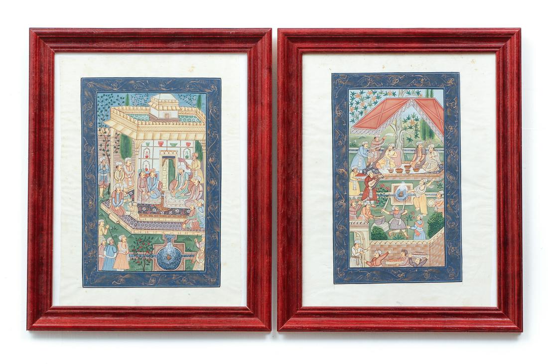2 framed Persian Miniatures (1 of 12)