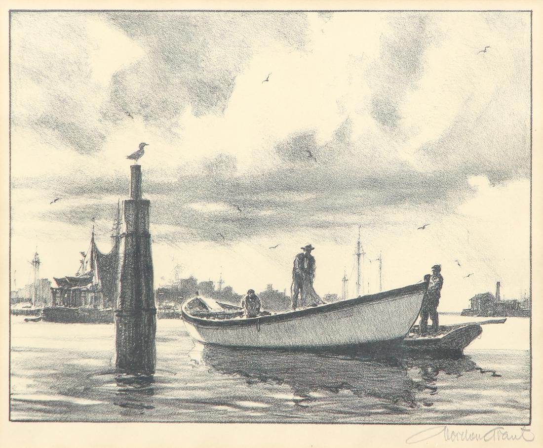 Gordon Grant Lithograph Fishing Boat (1 of 5)