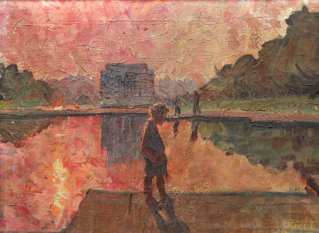 Attrib. to Sam Sargent Lincoln Memorial and Reflecting (1 of 8)