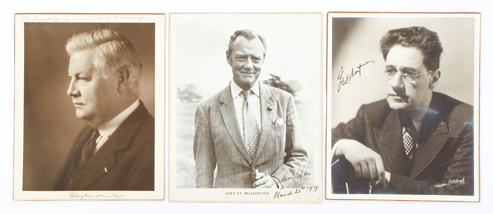 3 Autographs George Kaufman Wellington (1 of 16)