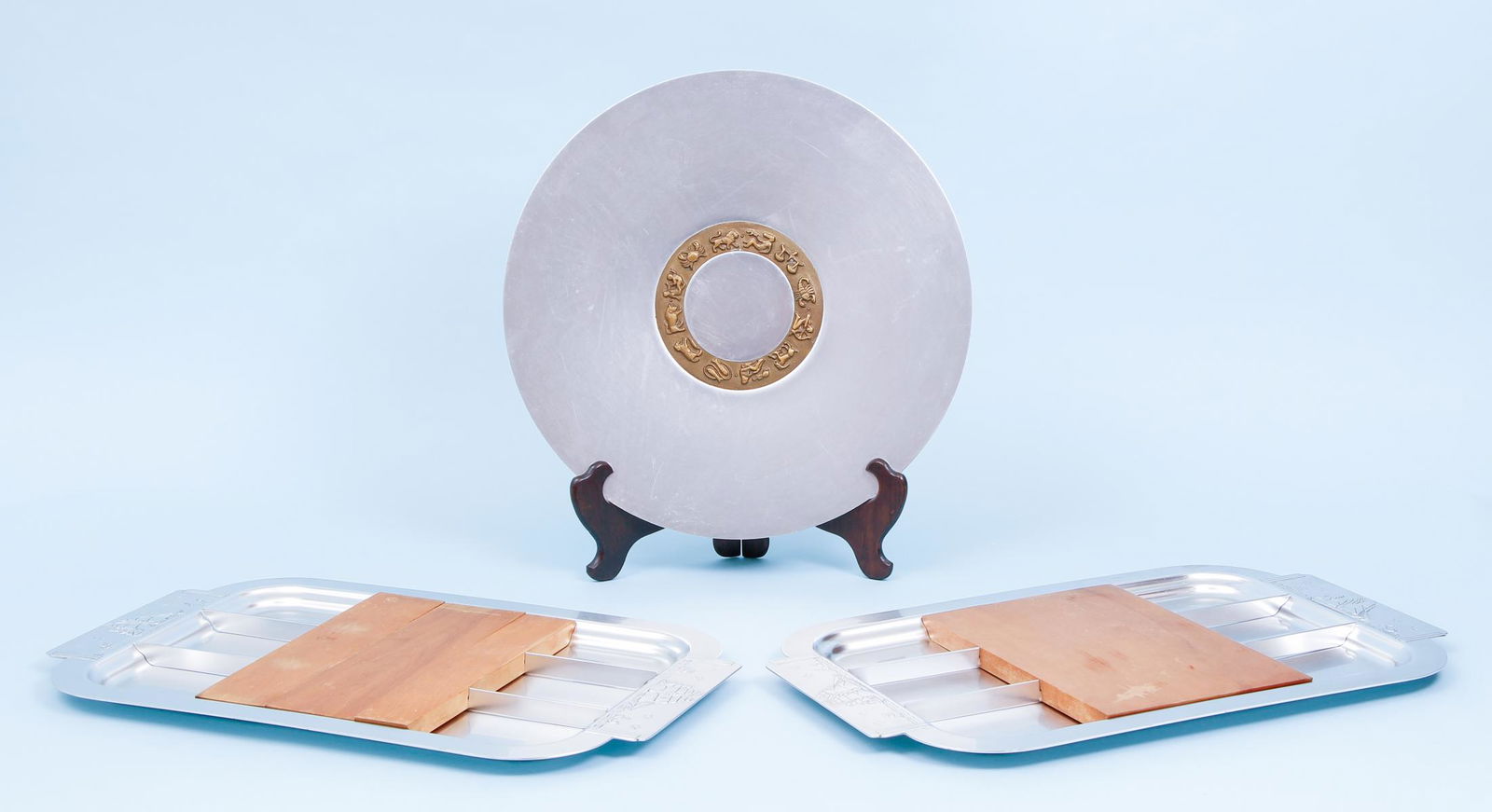 2 Kensingtonware Clipper Ship Trays Zodiac Platter (1 of 12)