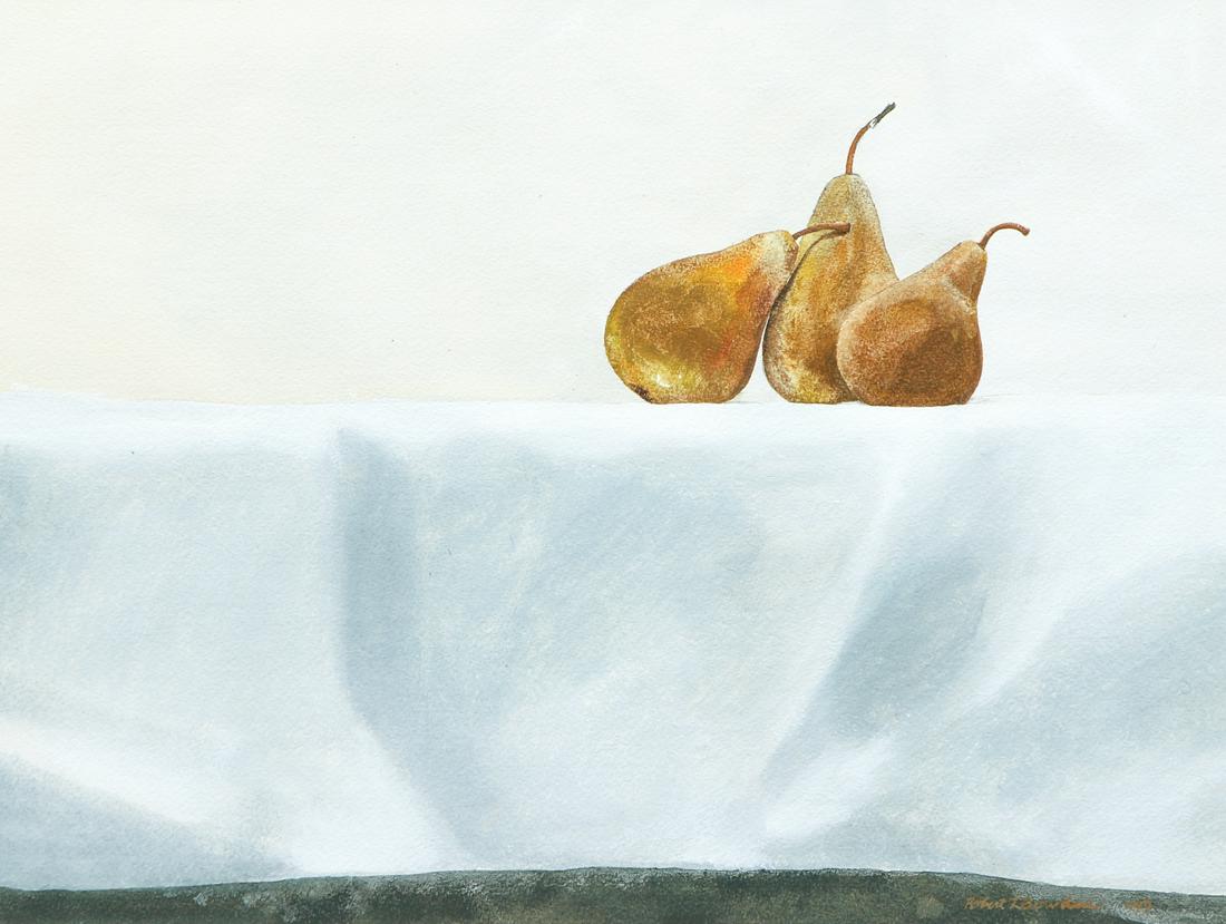 Robert Bowden Still Life Pears ptg (1 of 7)
