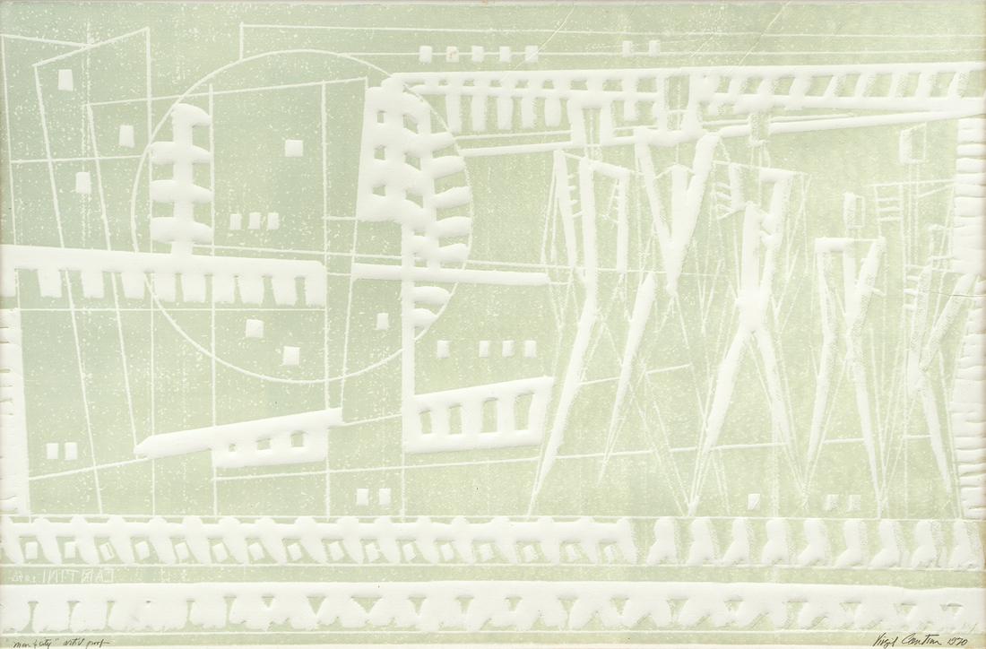 Virgil Cantini Embossed Paper Abstract (1 of 9)