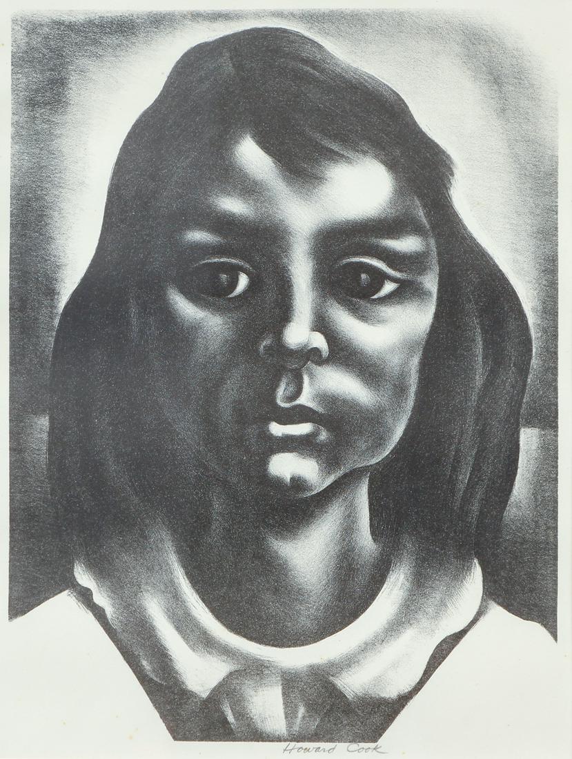 Howard Cook Rosanna signed litho (1 of 5)