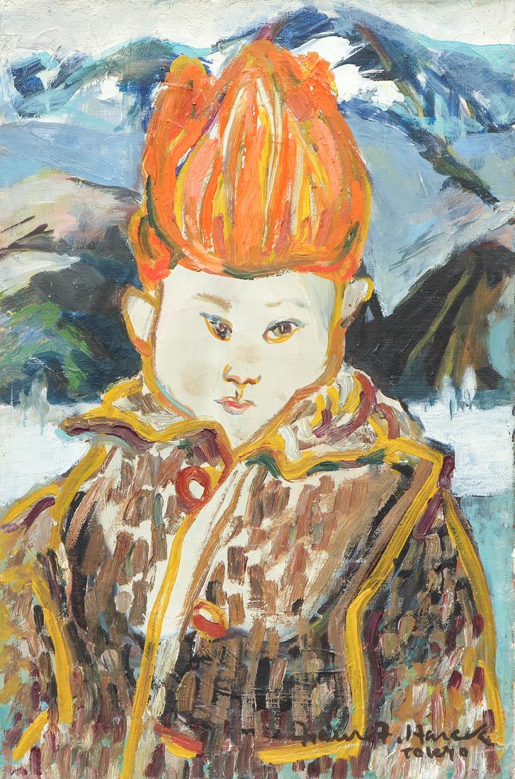 Faure Harada Oil Painting Japanese (1 of 7)