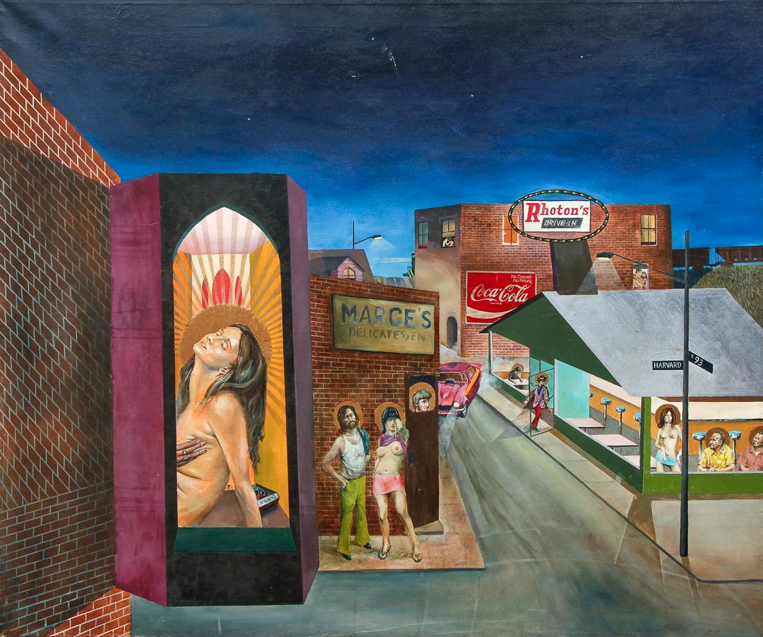 Heisler painting Sin City Harvard and 93rd Street (1 of 5)