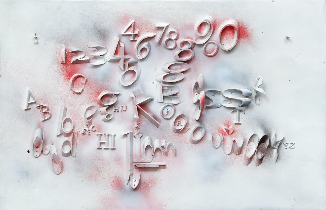 Robert Lepper Number and Alphabet Painted Collage (1 of 7)