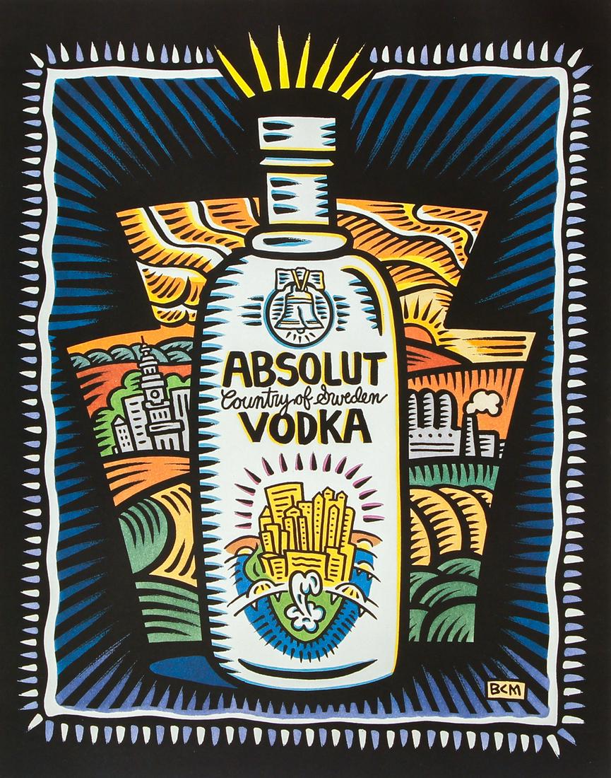 Burton Morris 1991 orig serigraph Absolute Pennsylvania (1 of 8)