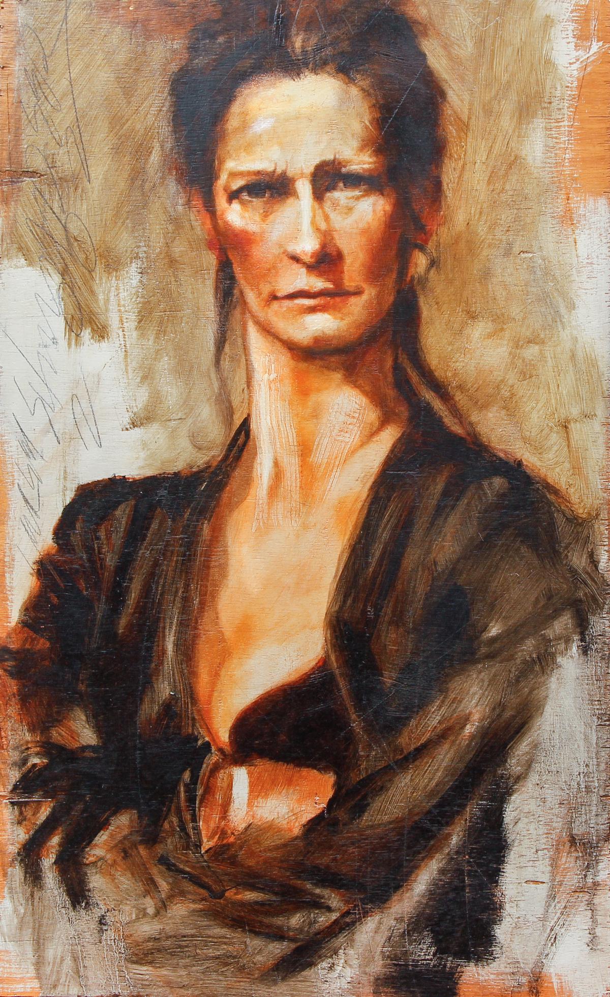 Sergei Shillabeer Large Oil Portrait Painting (1 of 8)