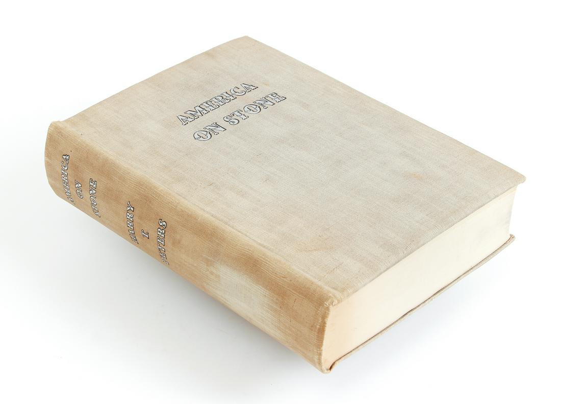 Harry Peters America on Stone 1931 First: Peters, Harry, America on Stone: The Other Printmakers to the American People, 1931, First edition, number 467 of 750 copies, Doubleday, Doran, New York, hardcover, folio, original cloth, with 18 colo