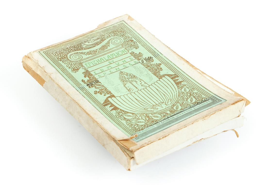 Spenser Epithalamion Edwards signed Dodd 1895 limited: Spenser, Edmund; George Wharton Edwards (illus.). Epithalamion -- number 13 of 25 copies signed by the illustrator. New York, Dodd, Mead and Co., 1895. Hardcover, slim 8vo., full faux-vellum boards de