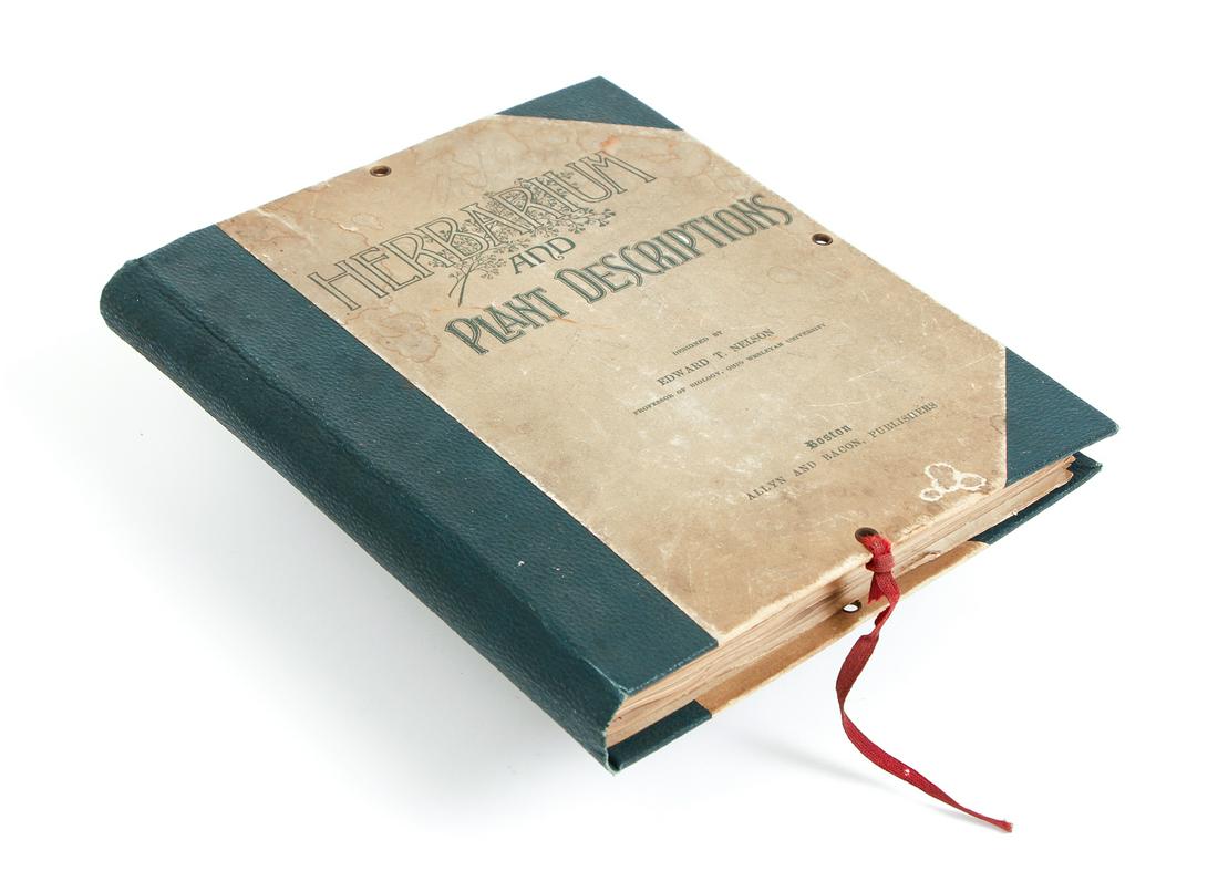 Washington PA Ithaca Herbarium 1890s Flowers: Herbarium and Plant Descriptions collected in Washington, Pennsylvania and McGowan's Woods in Ithaca, New York, from 1890-1894, hardcover book containing approx. 50 pressed and preserved plants sample