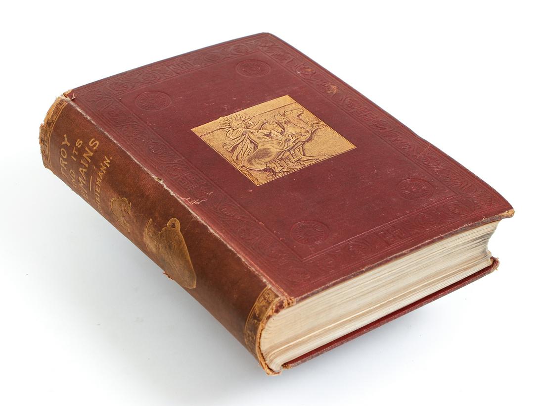Schliemann Troy Its Remains 1875 First: Schliemann, Henry, Troy and Its Remains: A Narrative of Researches and Discoveries Made on the Site of Ilium, And in the Trojan Plain, John Murray, London, 1875, First Edition, Hardcover, original clo