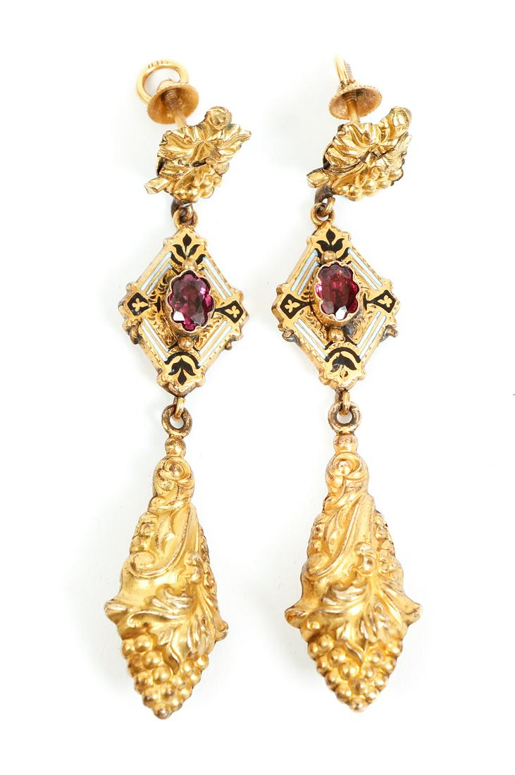 Victorian 10K Gold Statement Earrings (1 of 4)