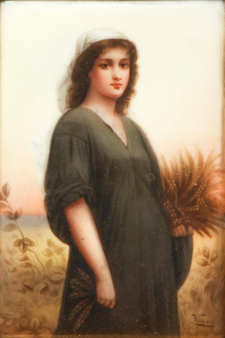 KPM Ruth Gleaning Wheat signed WAGNER (1 of 8)