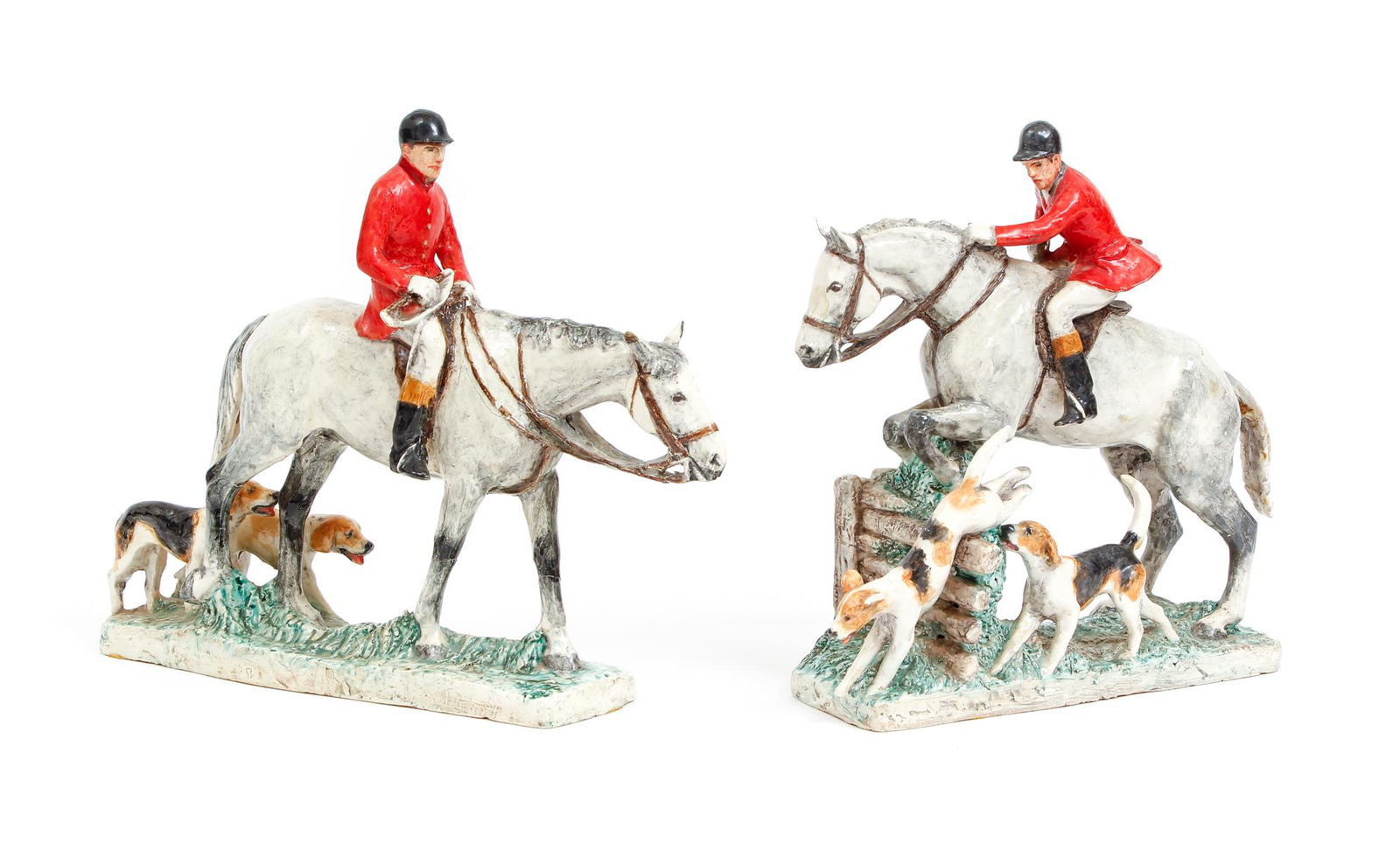 Pair Kathleen Wheeler Horse and Dog Ceramic Figures (1 of 7)