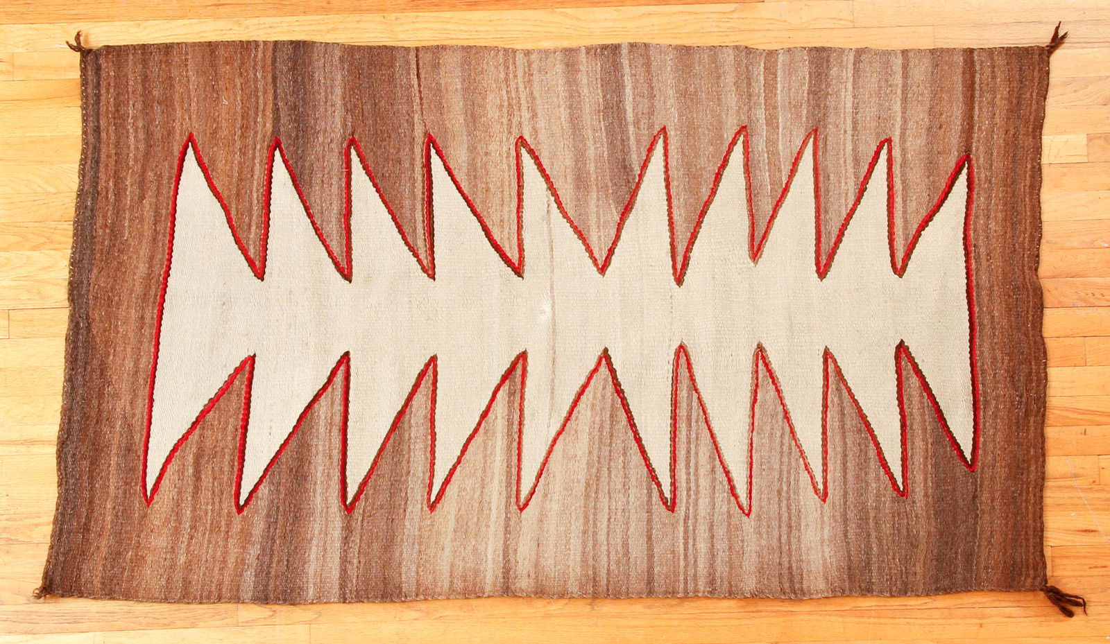 Handwoven Navajo Rug Textile Brown (1 of 6)