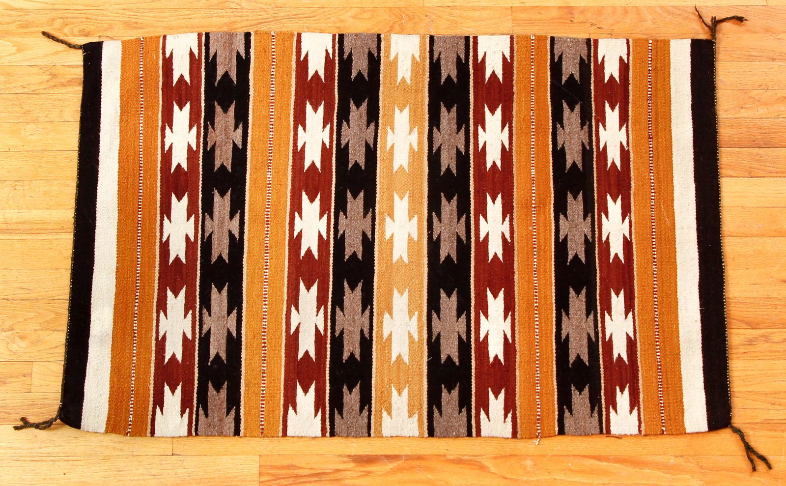 Handwoven Navajo Rug Textile Orange (1 of 6)