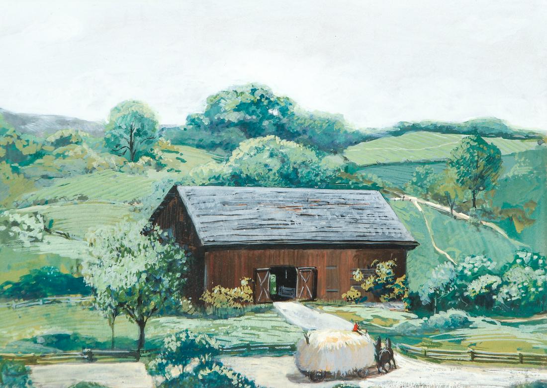 Carl A Walberg Painting Schwartzs Farm (1 of 7)