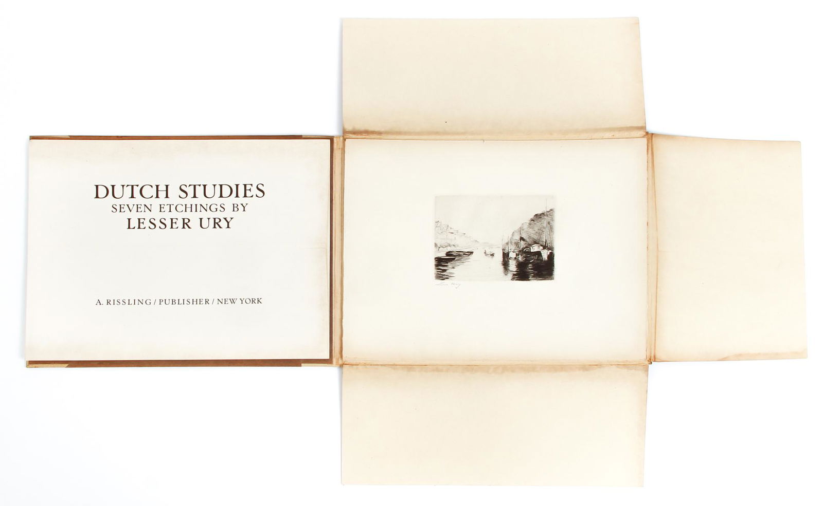 Lesser Ury Dutch Studies Portfolio Signed Etchings (1 of 17)