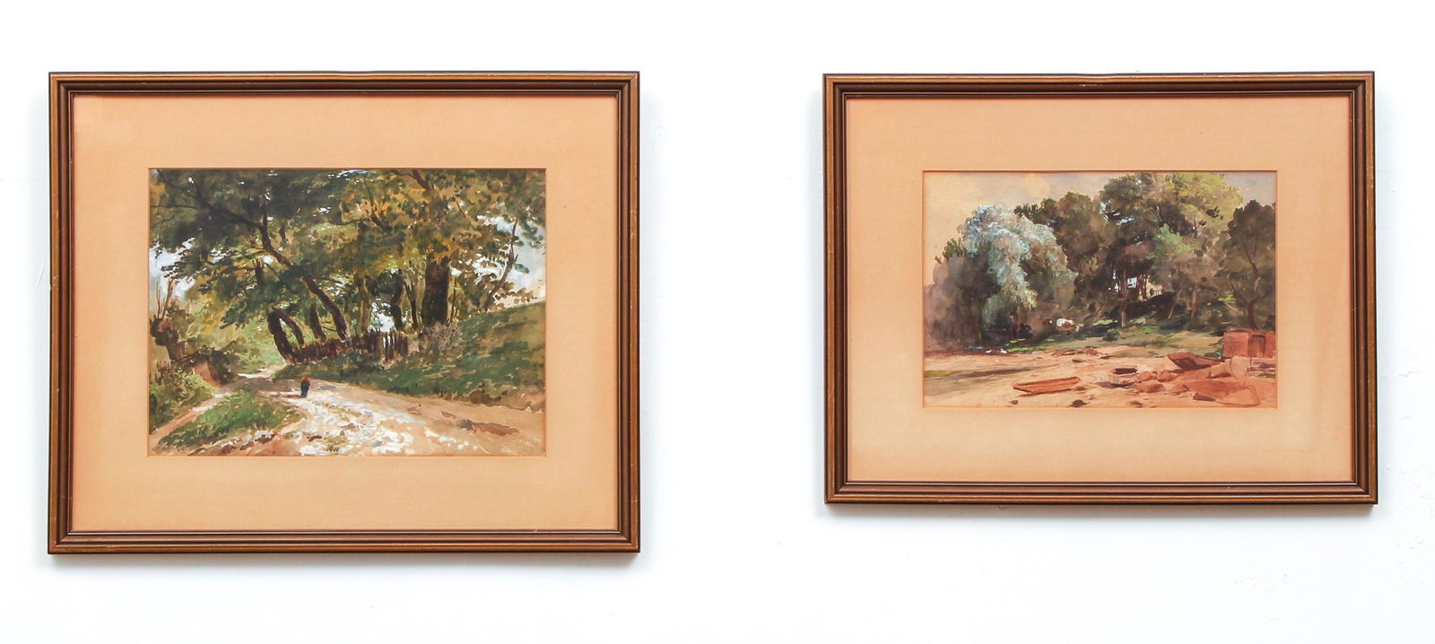 Regis Gignoux 2 Normandy Watercolor Ptgs (1 of 11)