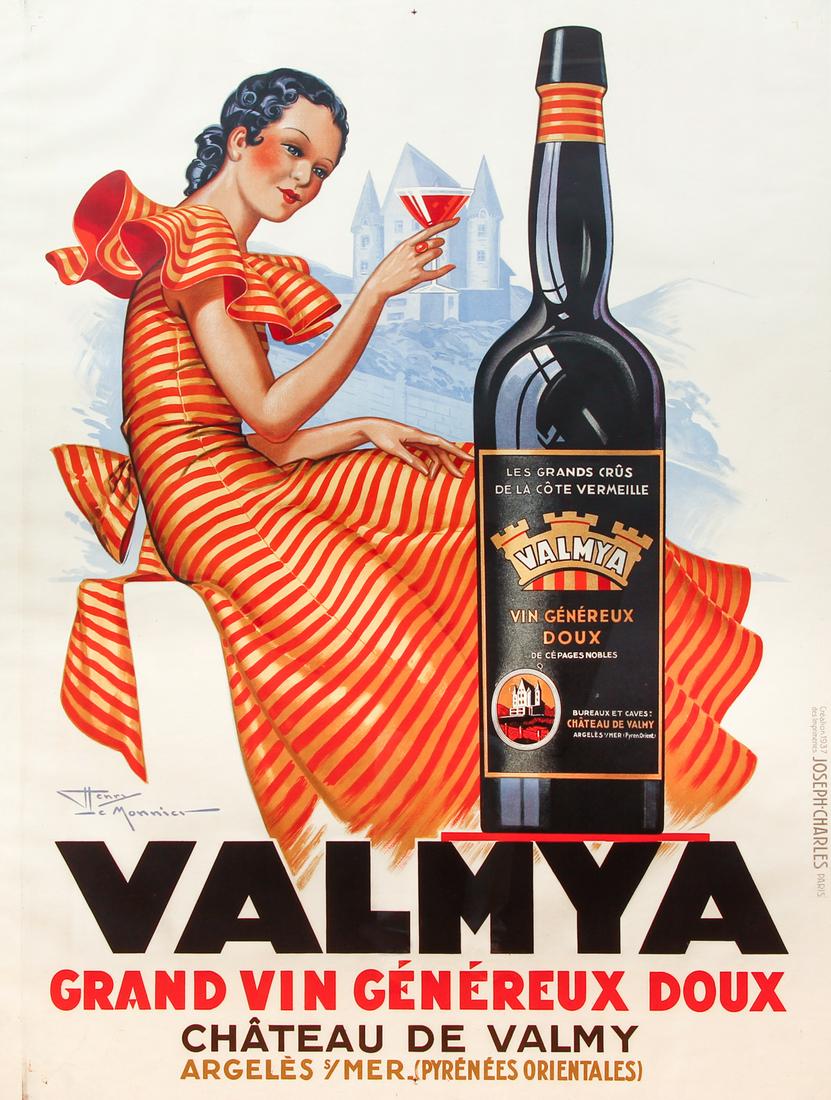 HENRY LE MONNIER Vintage Poster VALMYA, Grand Vin (1 of 9)