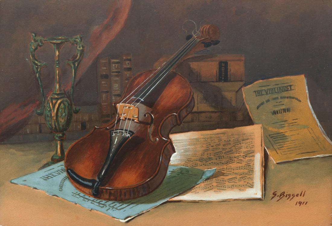 Susan Bissell Still Life with Violin Music (1 of 8)