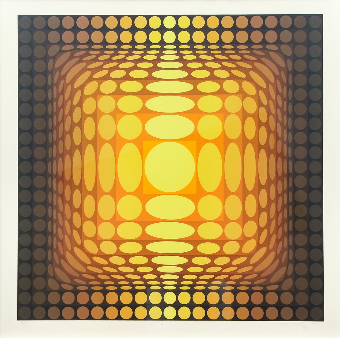 Victor Vasarely Signed Serigraph Op Art (1 of 8)