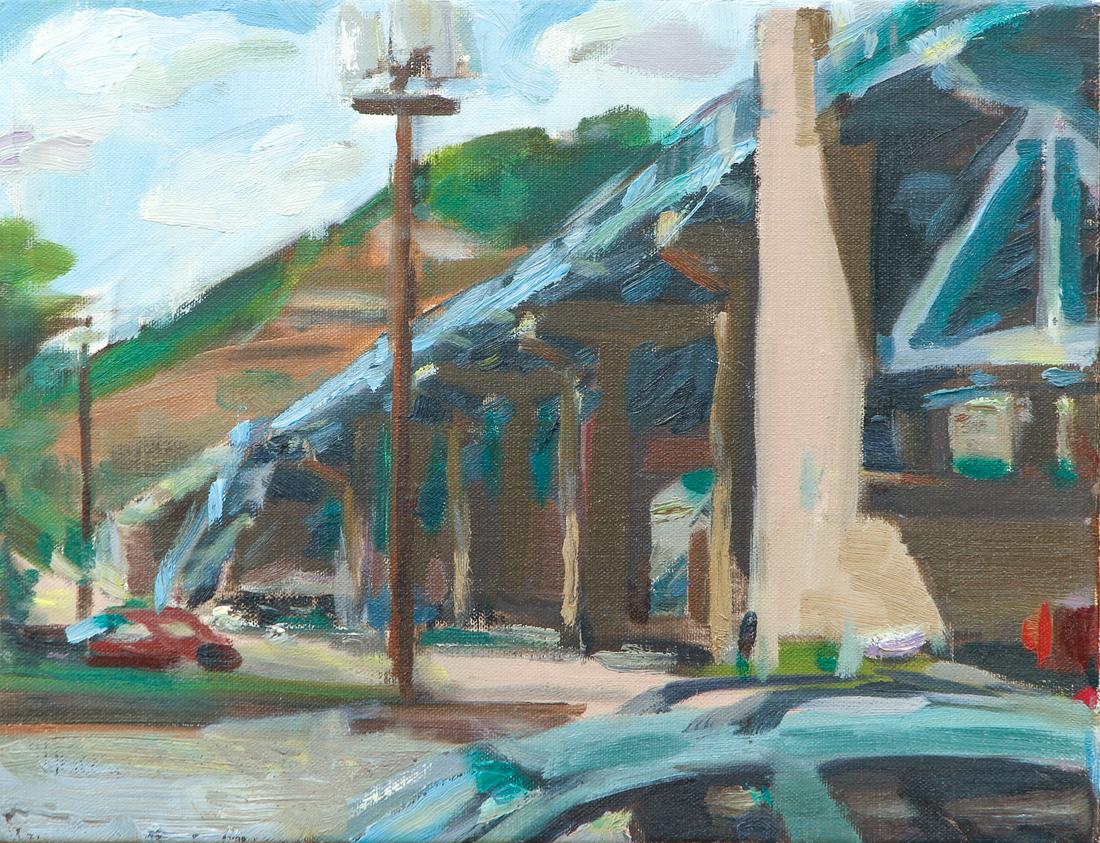 Barry Shields oil Under Fleming Bridge (1 of 6)