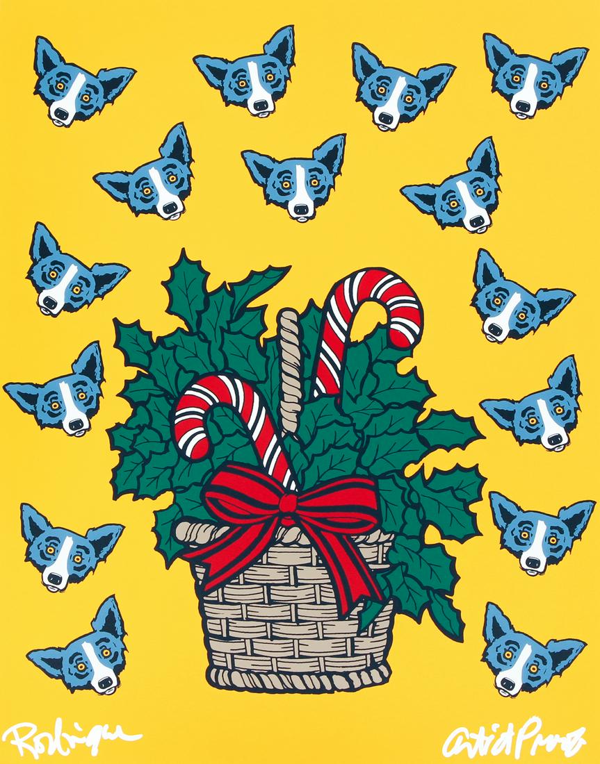 George Rodrigue orig silkscreen High on Sugar, 2000, (1 of 8)