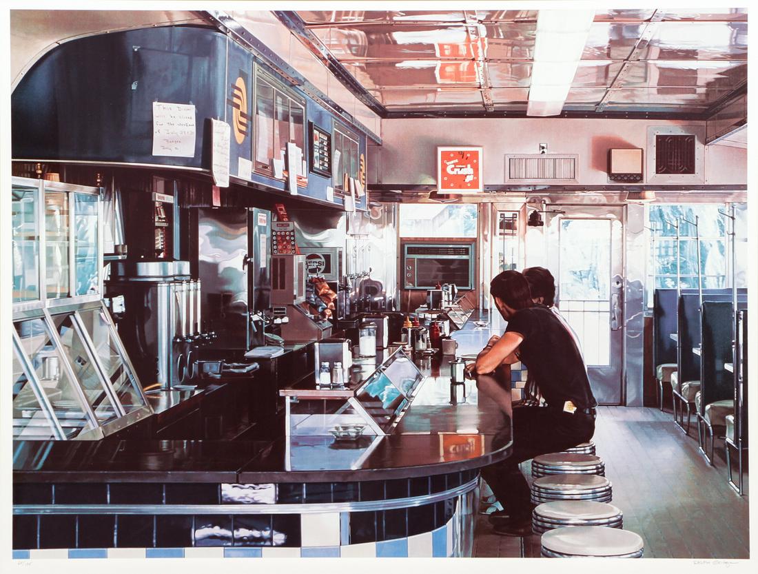 Ralph Goings Blue Diner serigraph (1 of 8)