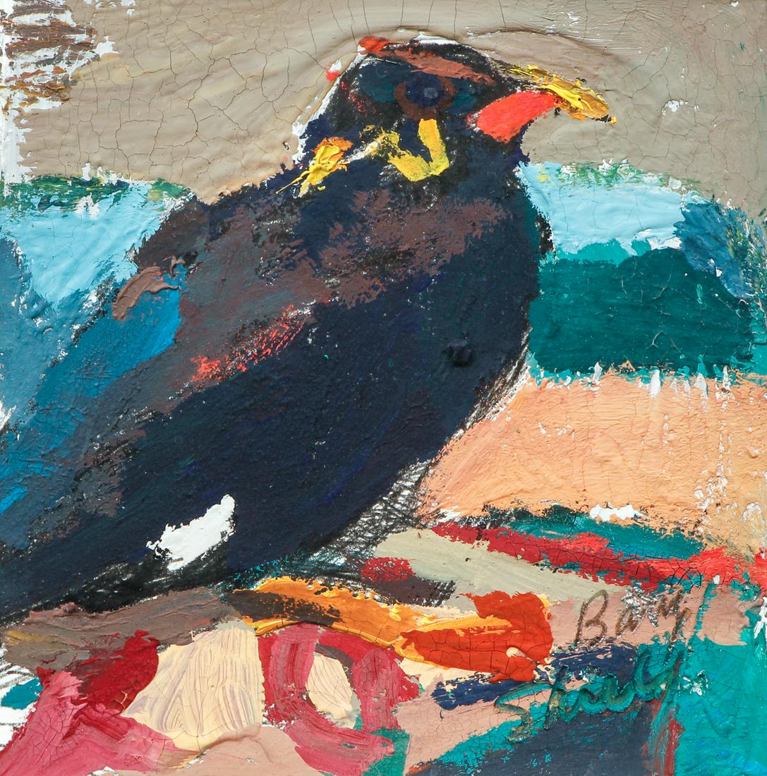 Barry Shields Howard on Perch painting (1 of 6)