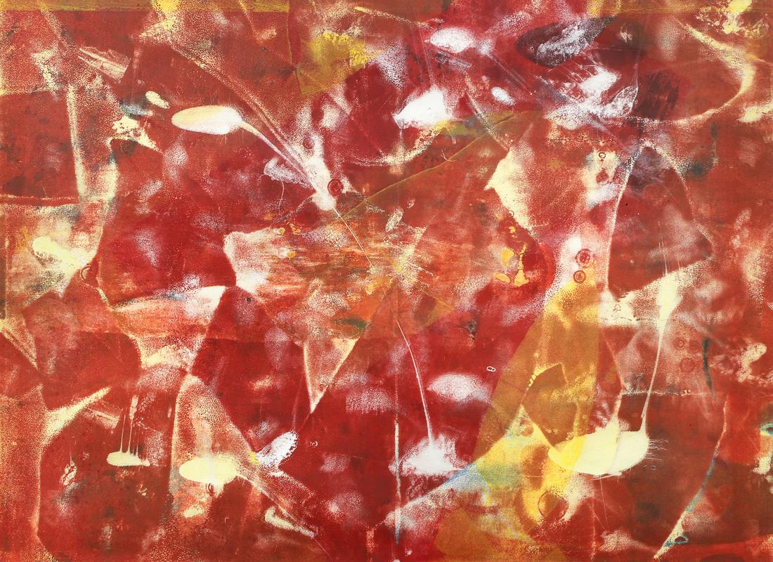 Sam Gilliam Abstract color monoprint 1988 (1 of 6)