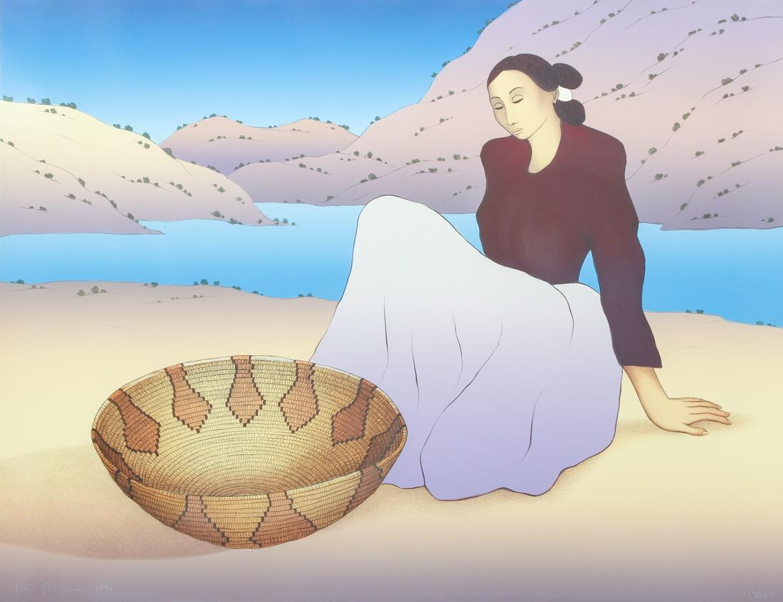 R C Gorman orig litho Woman From San Juan (1 of 8)