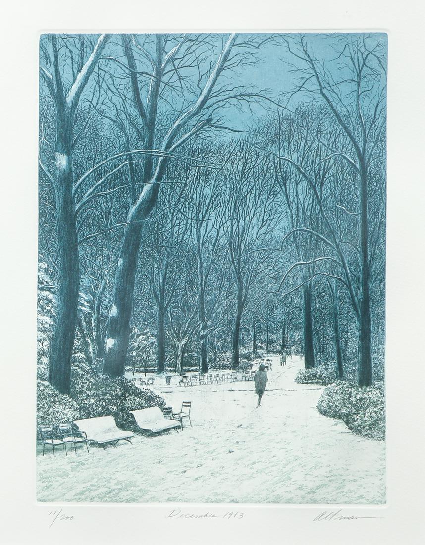 Harold Altman December Signed Print (1 of 6)