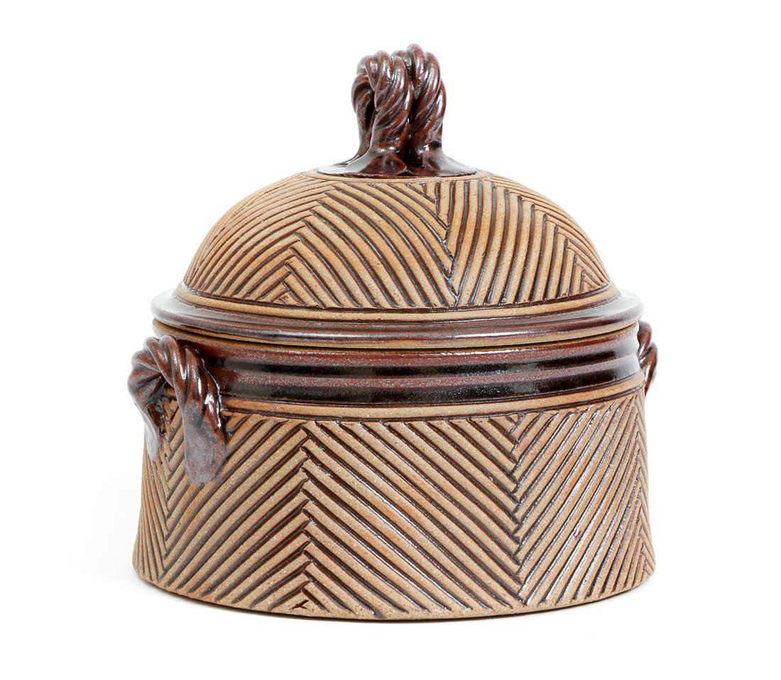 David R. MacDonald stoneware Covered Jar (1 of 7)