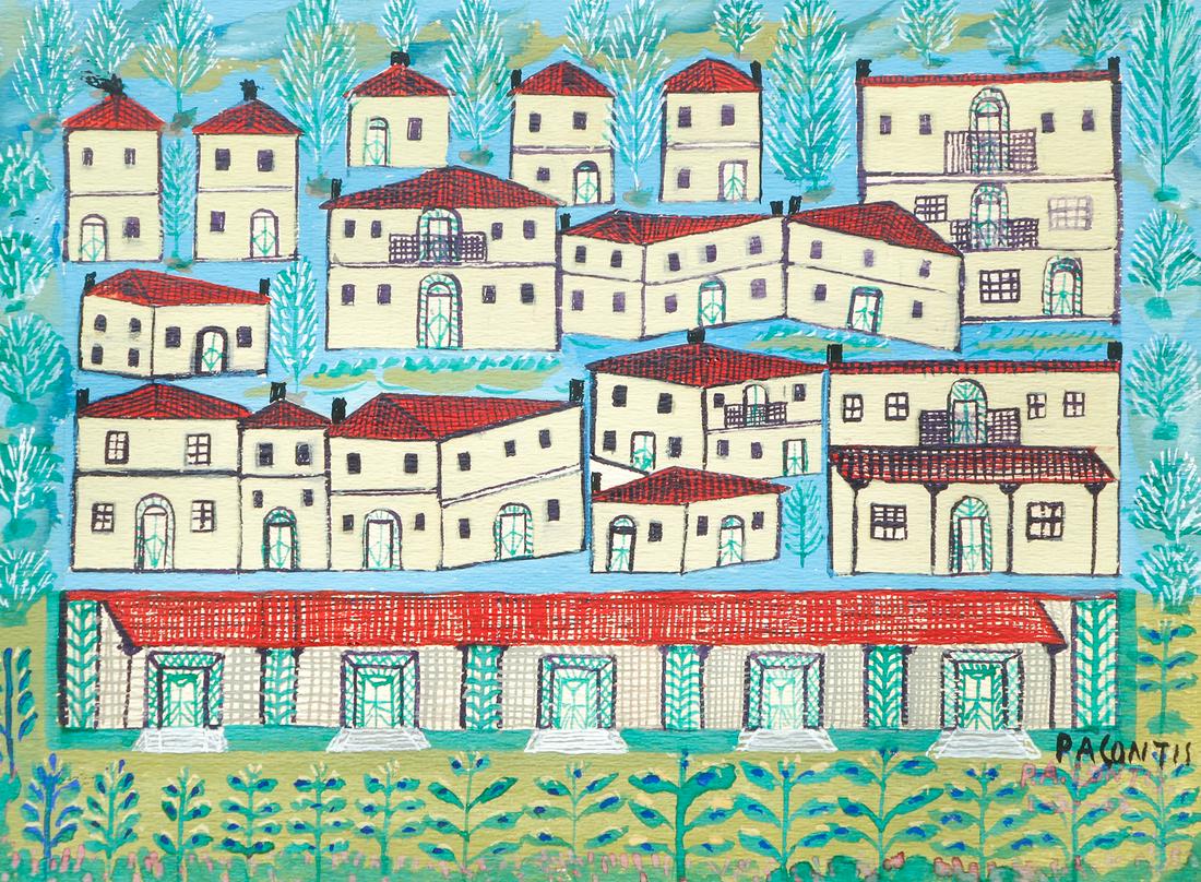 Peter Contis Painting Greek Village (1 of 7)