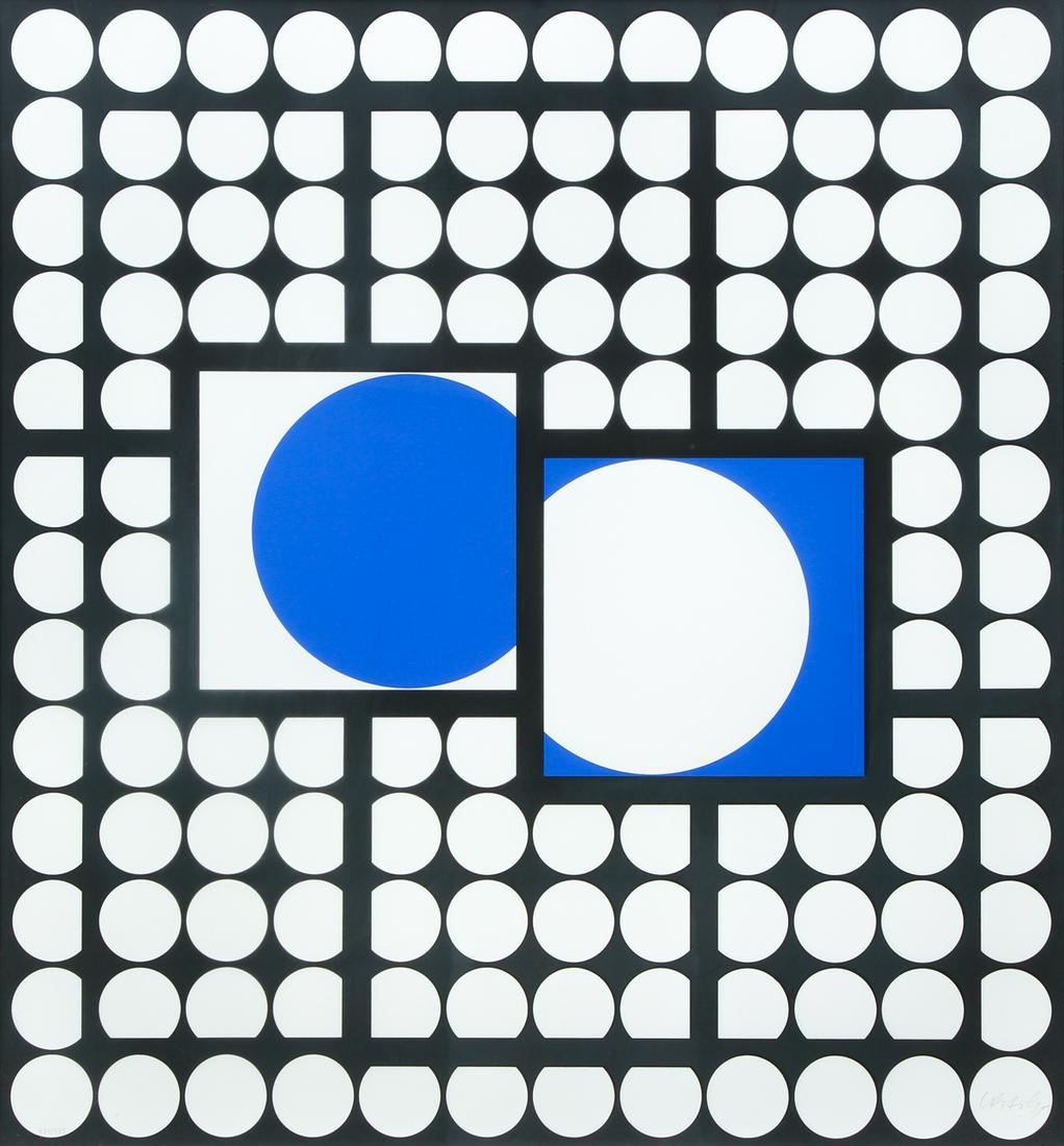 Victor Vasarely signed serigraph Bella Tais (1 of 8)